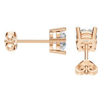 EA-0839 Rose Gold Earrings SET - Side View