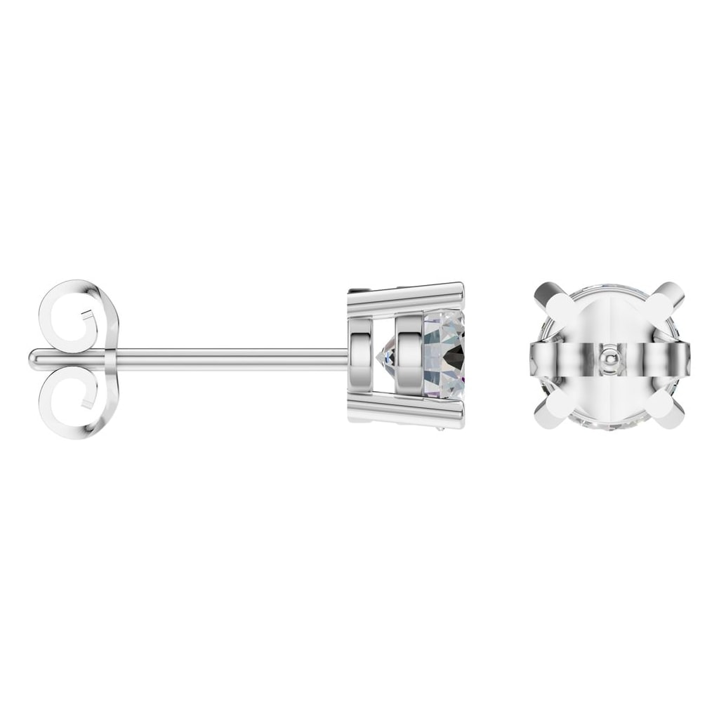 EA-0839 White Gold Earrings SET - ANGLE
