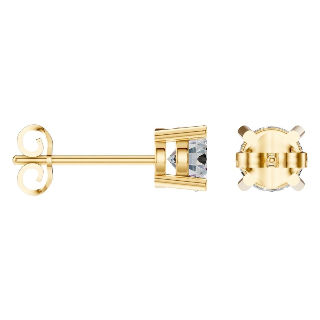 EA-0839 Yellow Gold Earrings SET - ANGLE