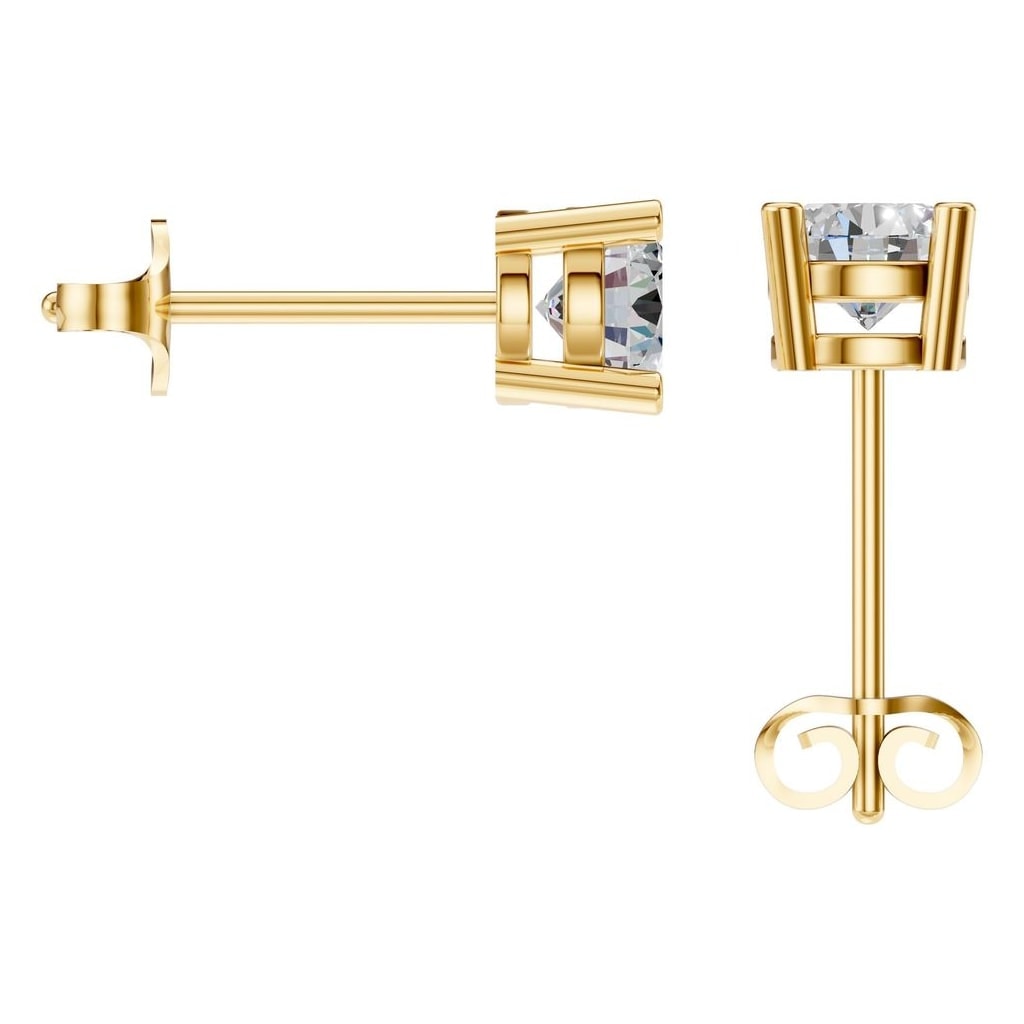 EA-0839 Yellow Gold Earrings SET - BACK