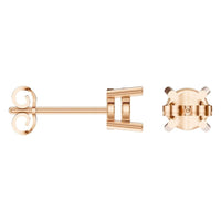 EA-0839 Rose Gold Earrings UNSET - ANGLE