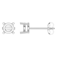 EA-0839 White Gold Earrings UNSET - Main View
