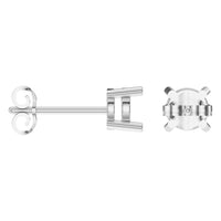EA-0839 White Gold Earrings UNSET - ANGLE