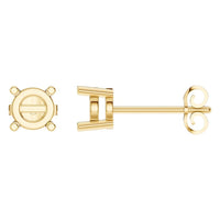 EA-0839 Yellow Gold Earrings UNSET - Main View