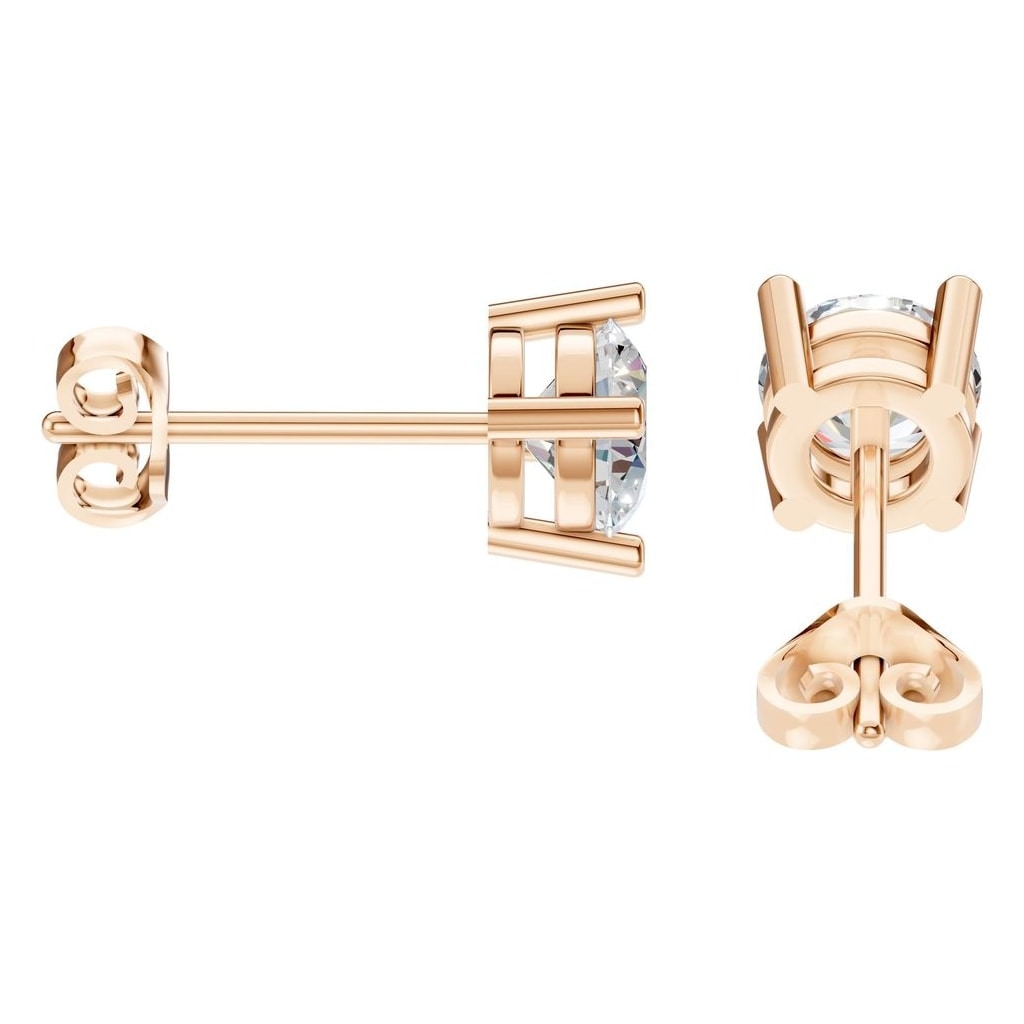 EA-0839 Rose Gold Earrings SET - Side View