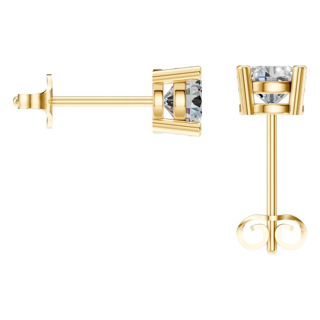 EA-0839 Yellow Gold Earrings SET - BACK