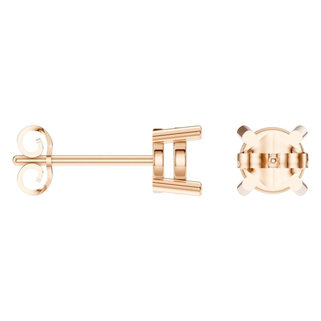 EA-0839 Rose Gold Earrings UNSET - ANGLE