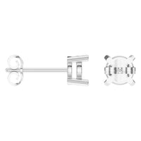 EA-0839 White Gold Earrings UNSET - ANGLE