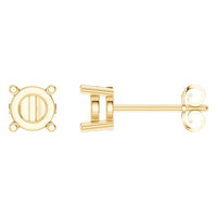 EA-0839 Yellow Gold Earrings UNSET - Main View