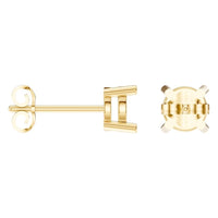 EA-0839 Yellow Gold Earrings UNSET - ANGLE