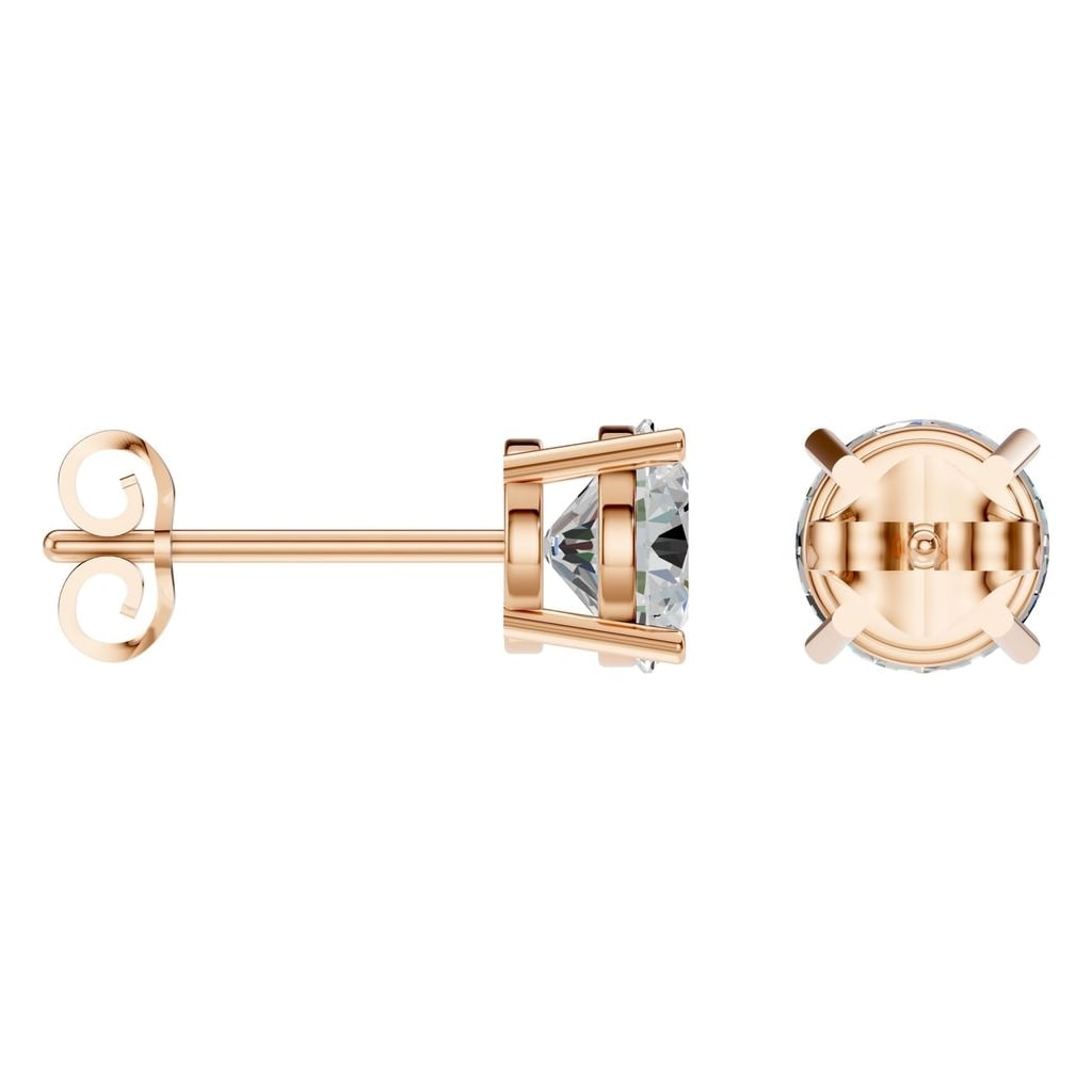 EA-0839 Rose Gold Earrings SET - ANGLE