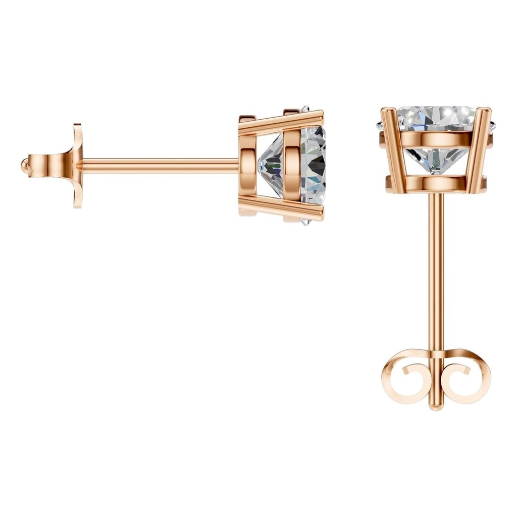 EA-0839 Rose Gold Earrings SET - BACK