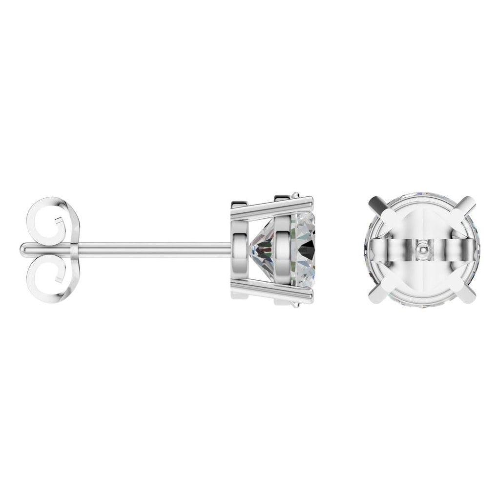 EA-0839 White Gold Earrings SET - ANGLE