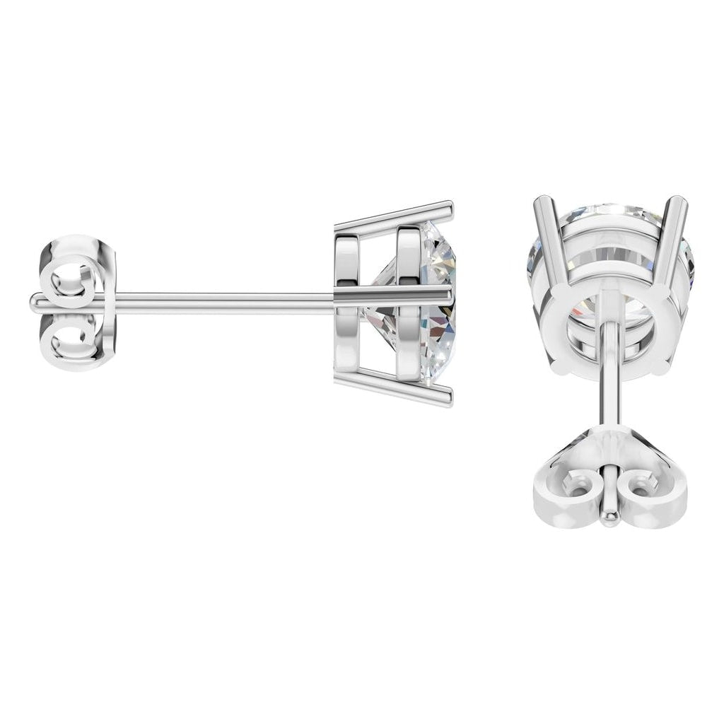 EA-0839 White Gold Earrings SET - Side View