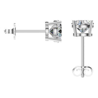 EA-0839 White Gold Earrings SET - BACK