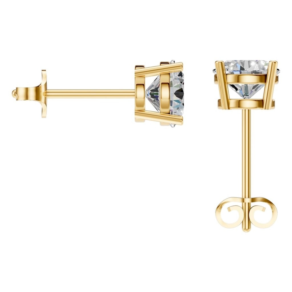 EA-0839 Yellow Gold Earrings SET - BACK