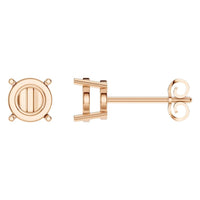 EA-0839 Rose Gold Earrings UNSET - Main View