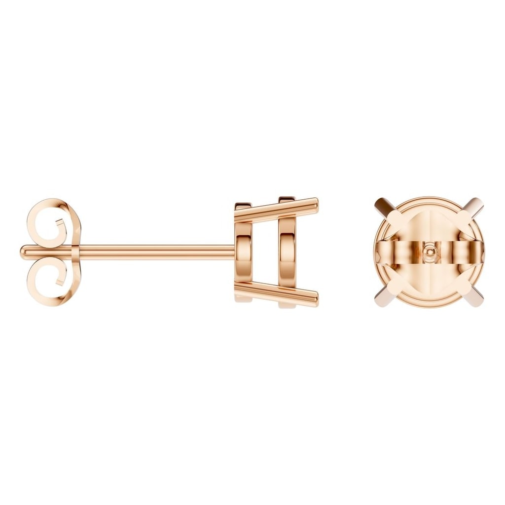 EA-0839 Rose Gold Earrings UNSET - ANGLE