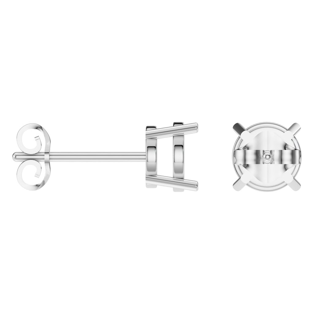 EA-0839 White Gold Earrings UNSET - ANGLE