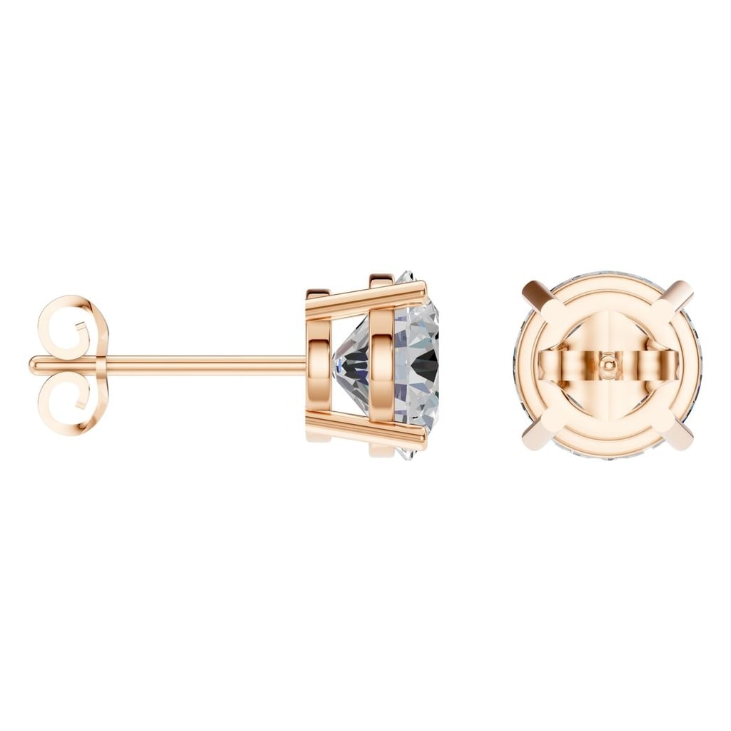 EA-0839 Rose Gold Earrings SET - ANGLE