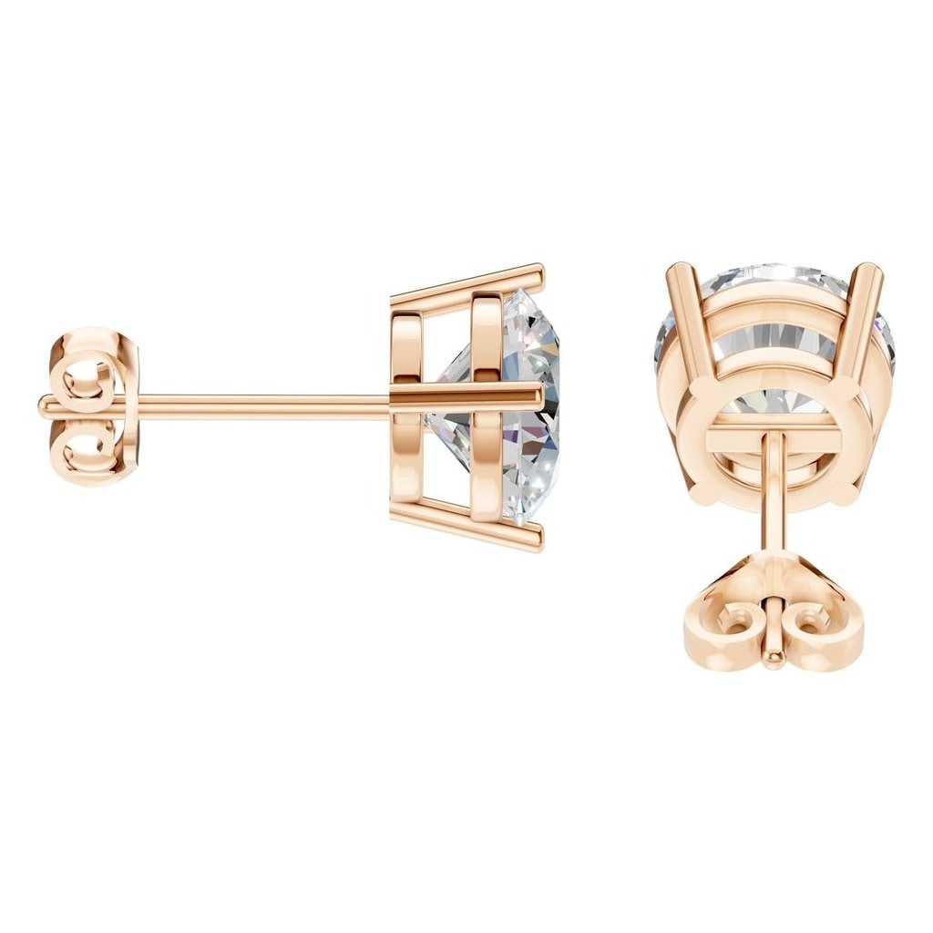 EA-0839 Rose Gold Earrings SET - Side View