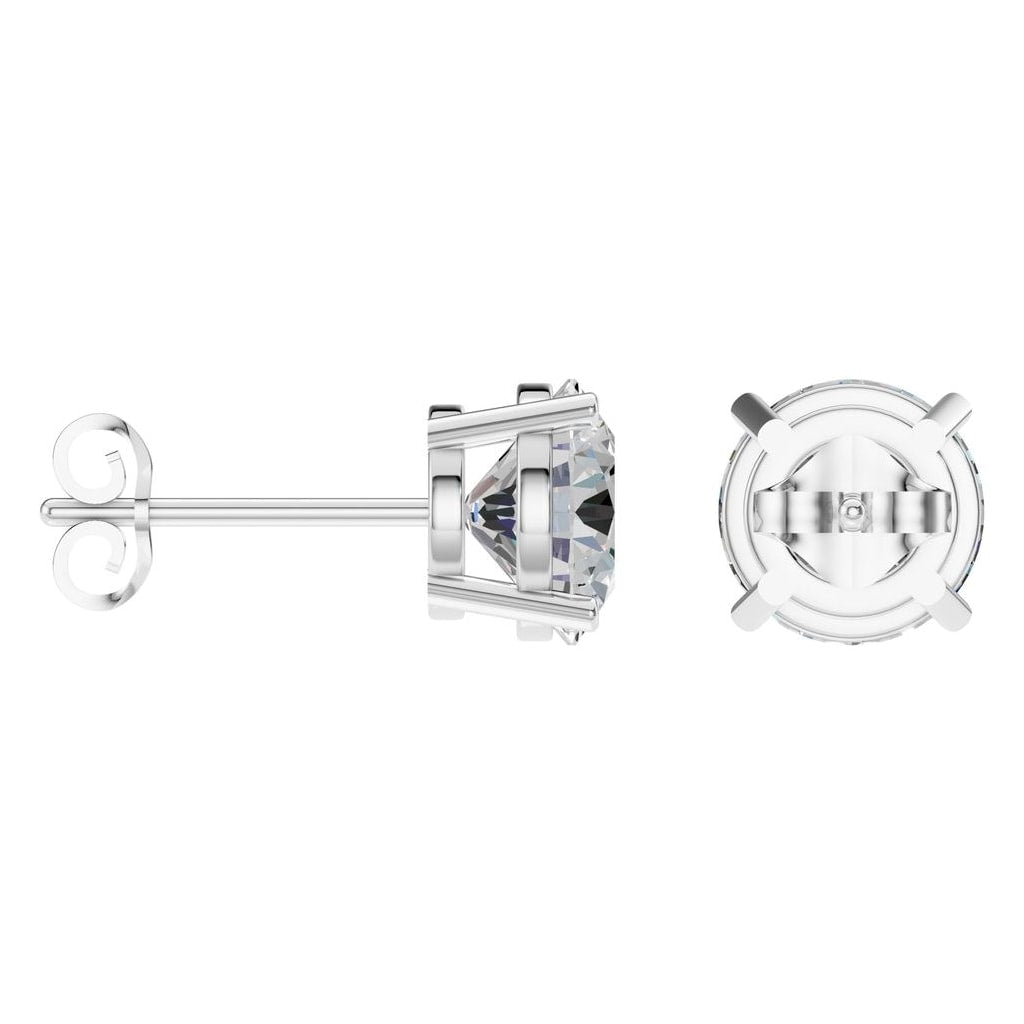 EA-0839 White Gold Earrings SET - ANGLE