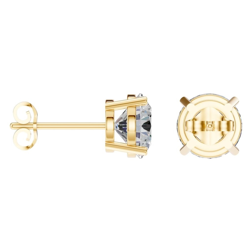 EA-0839 Yellow Gold Earrings SET - ANGLE