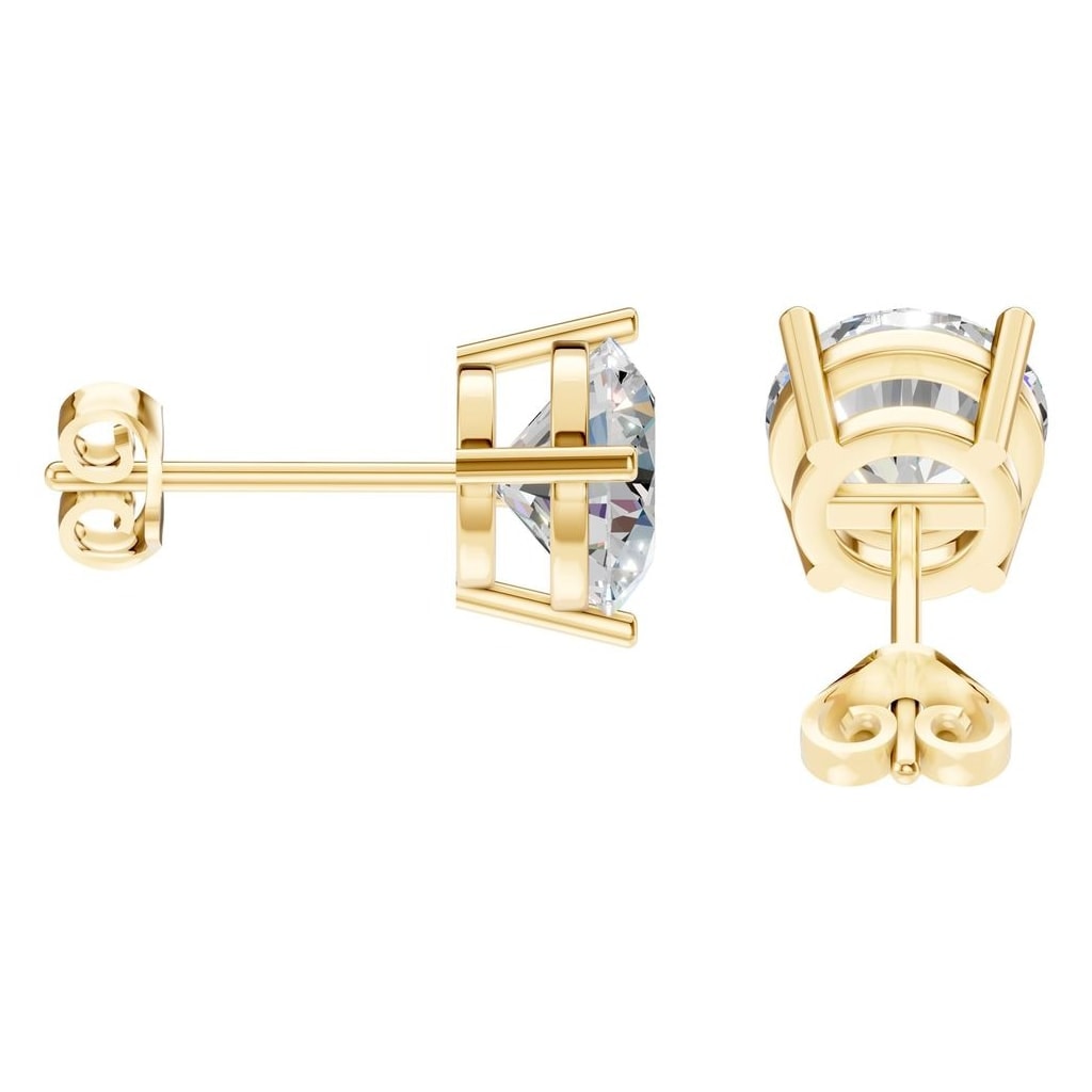 EA-0839 Yellow Gold Earrings SET - Side View