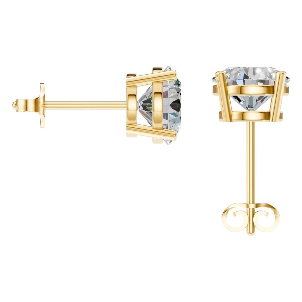 EA-0839 Yellow Gold Earrings SET - BACK