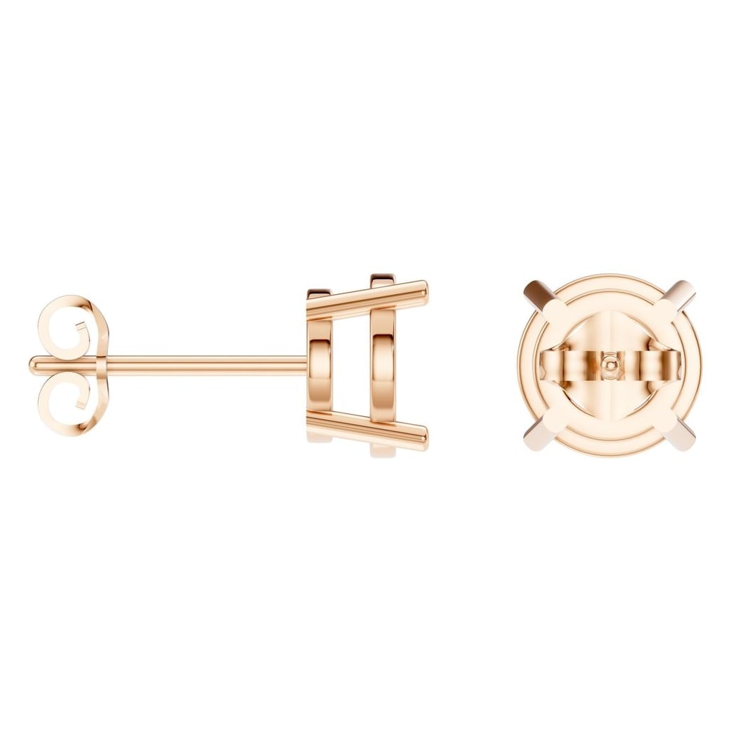 EA-0839 Rose Gold Earrings UNSET - ANGLE
