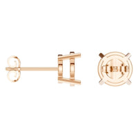EA-0839 Rose Gold Earrings UNSET - ANGLE