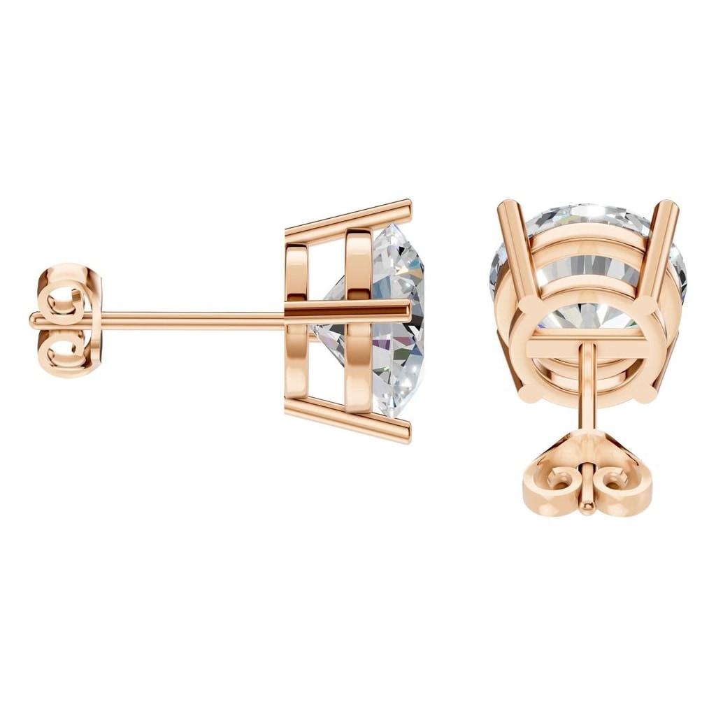 EA-0839 Rose Gold Earrings SET - Side View