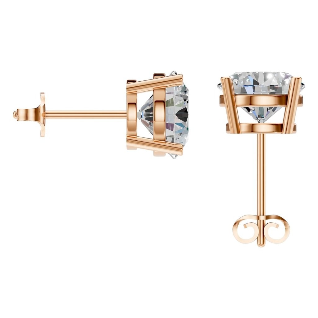 EA-0839 Rose Gold Earrings SET - BACK