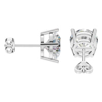 EA-0839 White Gold Earrings SET - Side View
