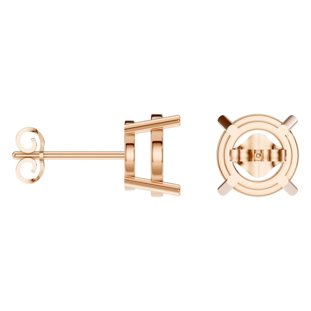 EA-0839 Rose Gold Earrings UNSET - ANGLE