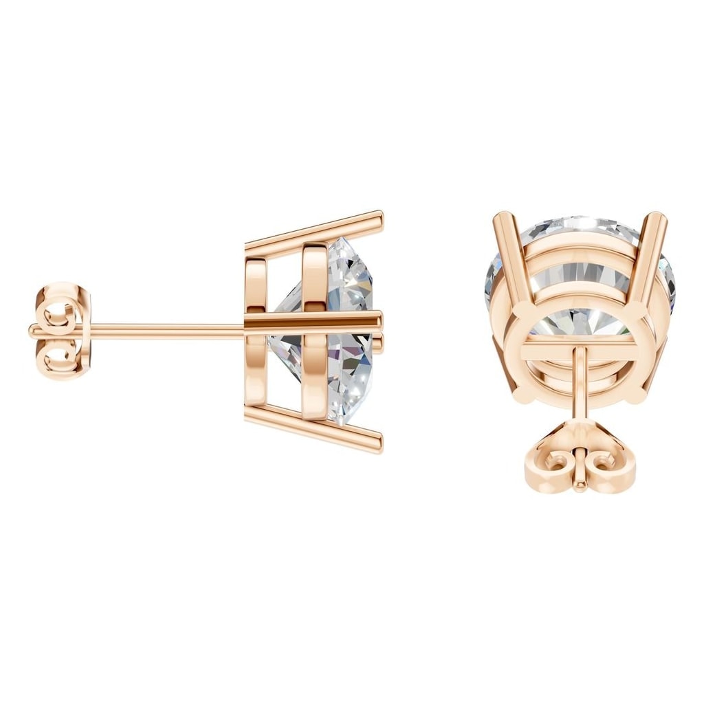 EA-0839 Rose Gold Earrings SET - Side View