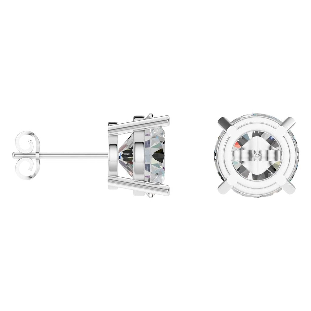 EA-0839 White Gold Earrings SET - ANGLE