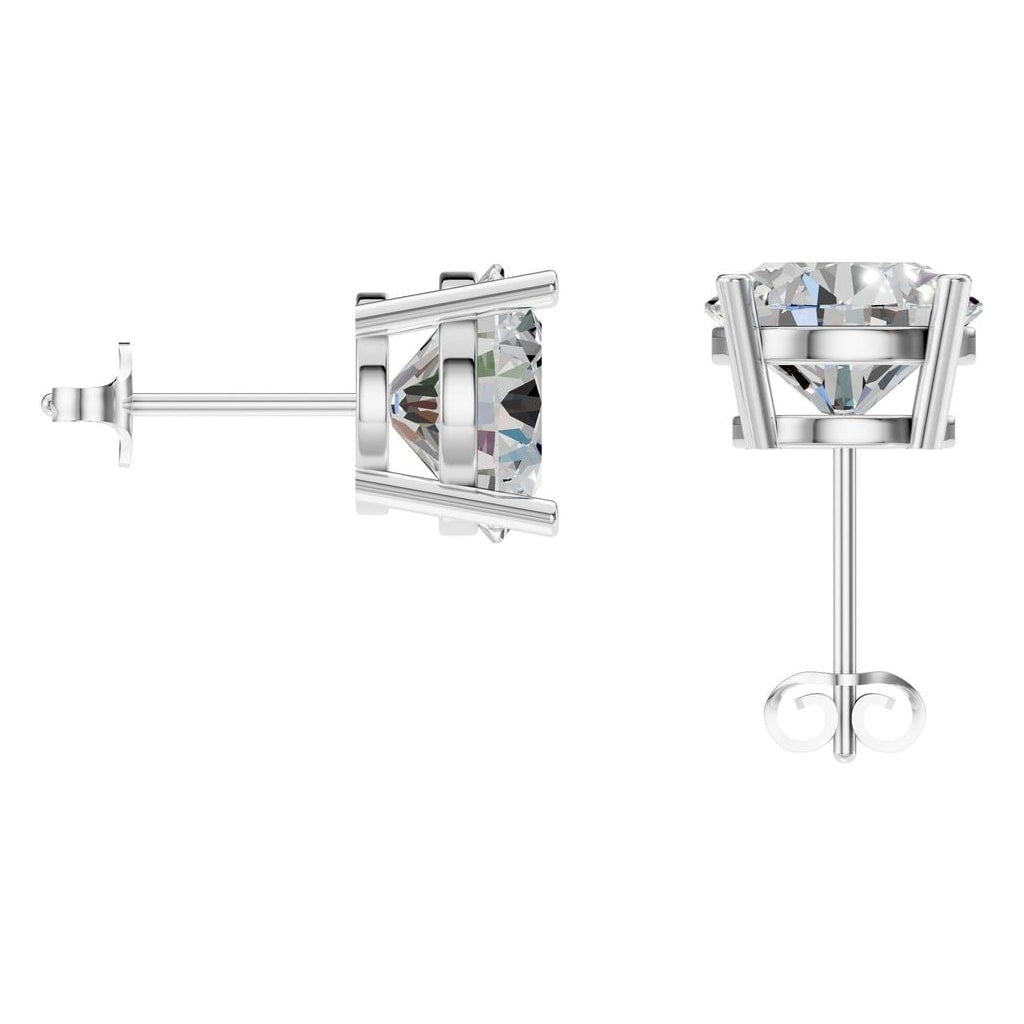 EA-0839 White Gold Earrings SET - BACK
