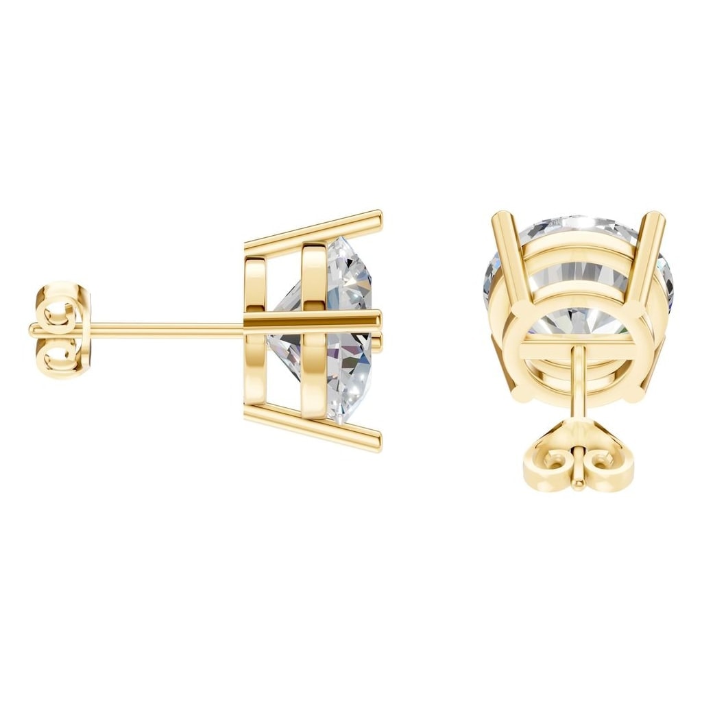 EA-0839 Yellow Gold Earrings SET - Side View