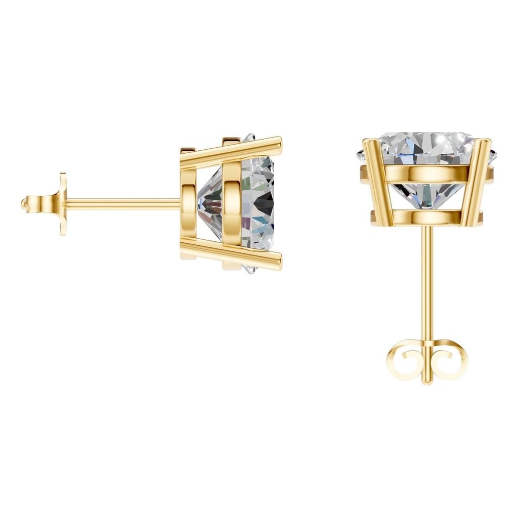 EA-0839 Yellow Gold Earrings SET - BACK