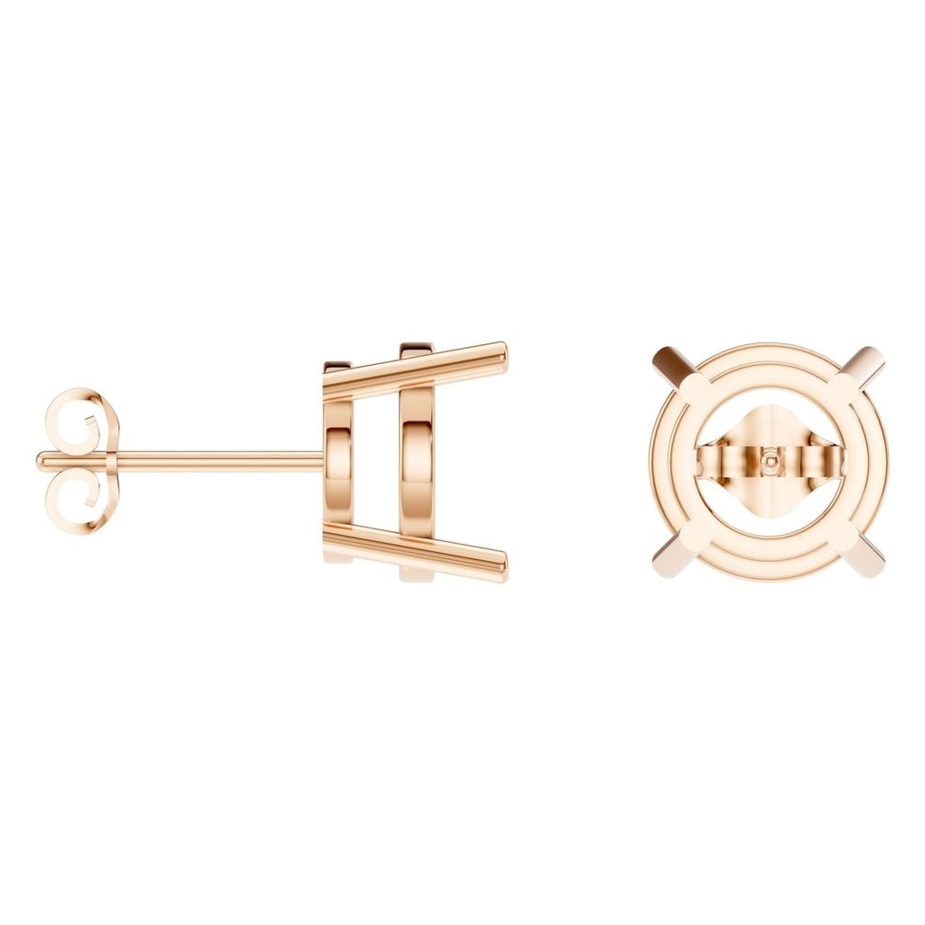 EA-0839 Rose Gold Earrings UNSET - ANGLE