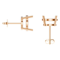 EA-0839 Rose Gold Earrings UNSET - BACK