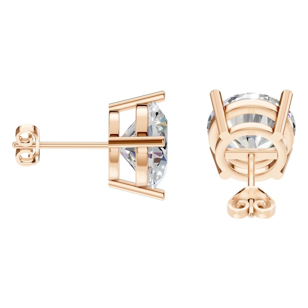 EA-0839 Rose Gold Earrings SET - Side View