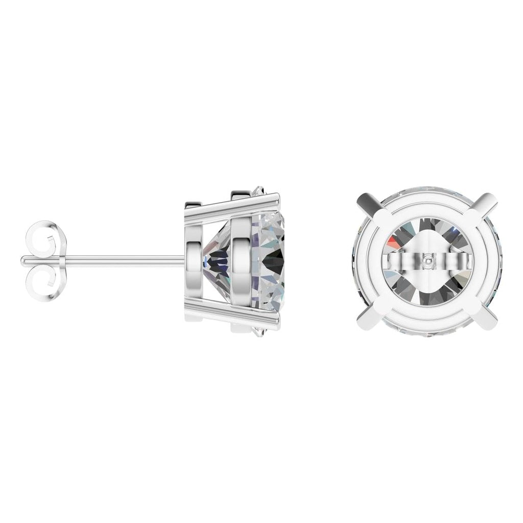 EA-0839 White Gold Earrings SET - ANGLE