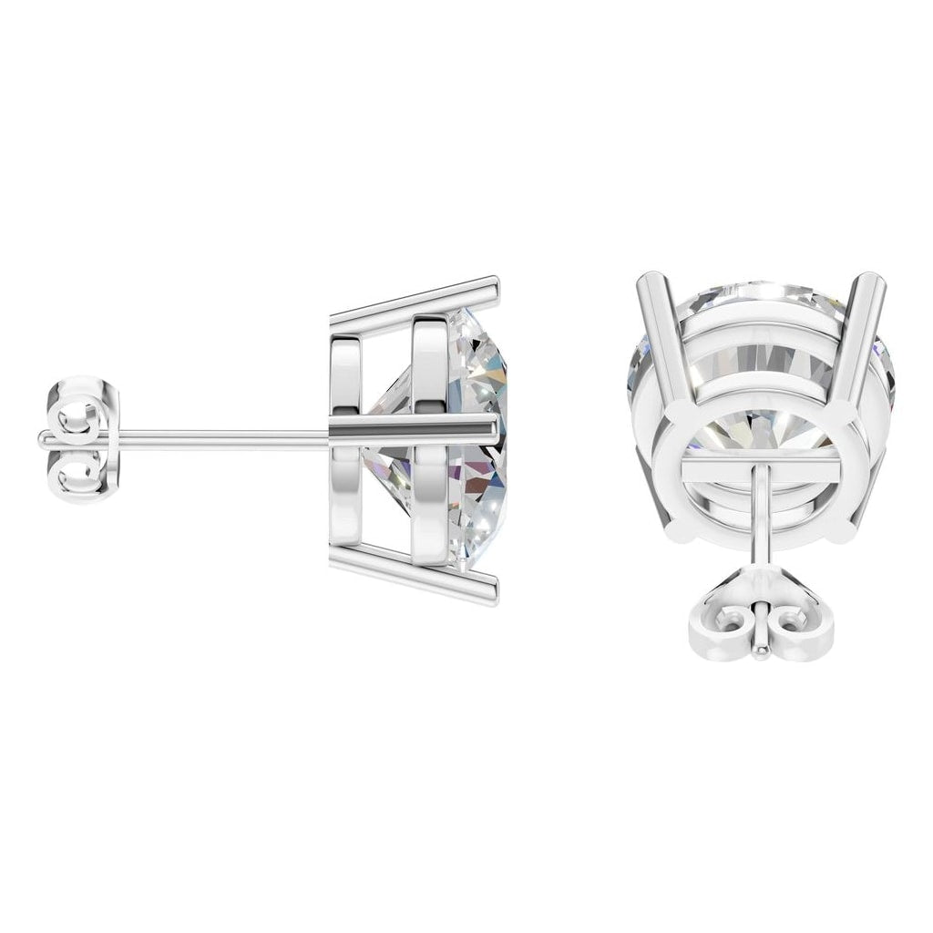 EA-0839 White Gold Earrings SET - Side View