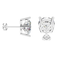 EA-0839 White Gold Earrings SET - Side View