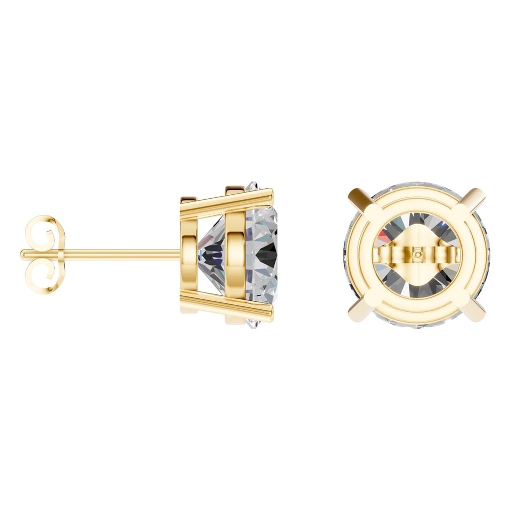 EA-0839 Yellow Gold Earrings SET - ANGLE