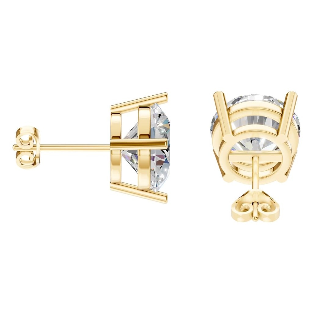 EA-0839 Yellow Gold Earrings SET - Side View