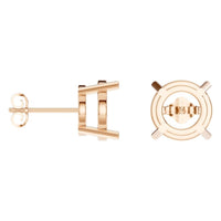 EA-0839 Rose Gold Earrings UNSET - ANGLE