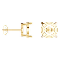 EA-0839 Yellow Gold Earrings UNSET - ANGLE